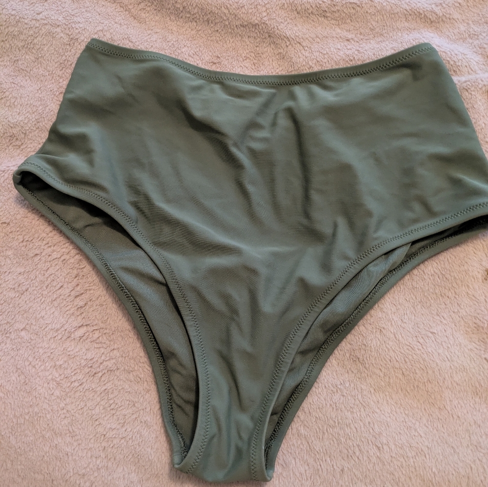 Aerie Olive Cheeky Bikini Bottoms